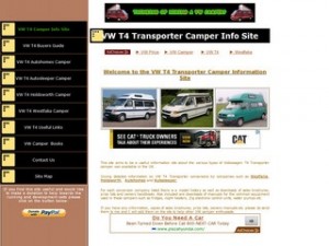 VW T4 Transporter Camper Information Site