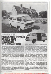 VW T25 Holdsworth Vigo Test Report