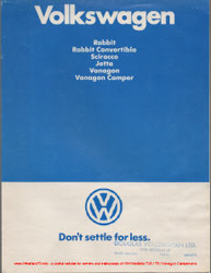 1981 VW Vanagon Sales Brochure