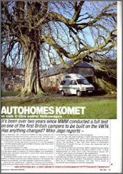 May 1994 VW T4 Autohmes Komet Magazine Review