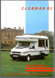 1993 Autosleeper Clubman GL Sales Brochure