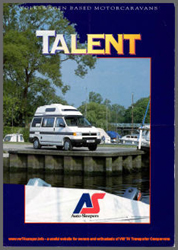 1996 VW T4 Autosleeper Talent Sales Brochure
