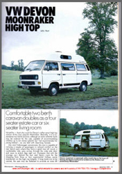 Dec 1985 VW T25 DevonMoonraker Magazine Review