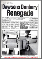 1988 VW T25 Danbury Renegade Camper Magazine Review