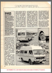 1976 VW LT Westfalia Como Magazine Review