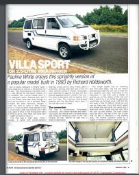 VW T4 Holdsworth Villa Sport Magazine Article