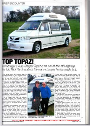 VW T4 Topaz Magazine Review